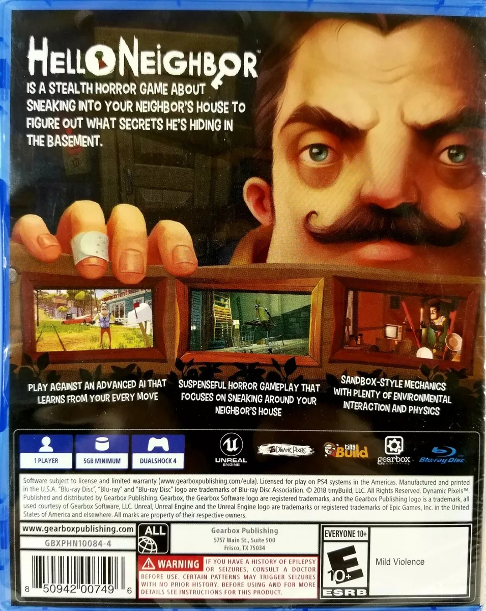 Hello Neighbor Playstation 4 game eBay