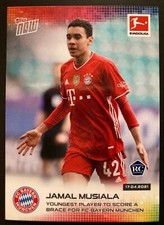 2021 Topps Now Bundesliga # 171 Jamal Musiala Bayern Munich rookie card RC. rookie card picture