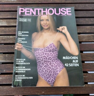Penthouse Magazin April 1982 Nr.4 D Incl.Poster Erotik 80er Vintage