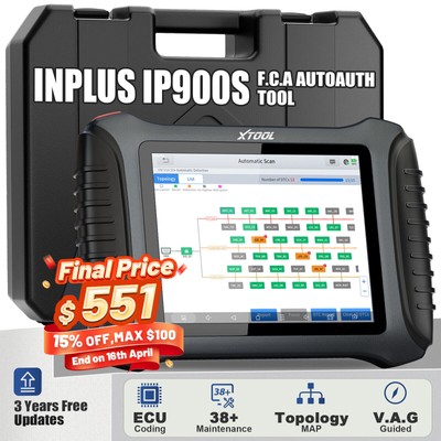 XTOOL F.CA Scanner IP900S Auto Diagnostic Bi-Directional Topology Map Scan Tool