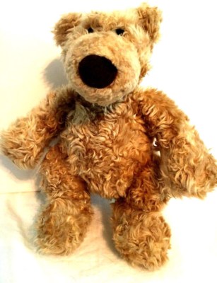 Pottery Barn Kids 11 Plush Clancy Gund Teddy Bear Tan Curly Fur