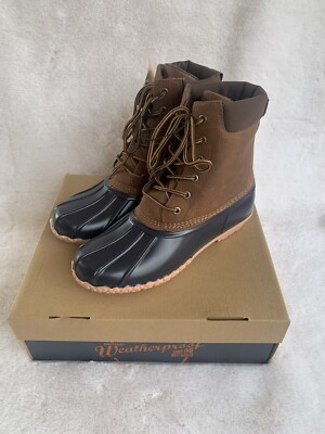 Weatherproof Vintage Men Duck Boots Adam II Size US 9M Brown  display picture 3