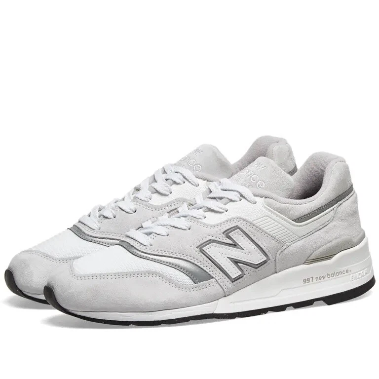New balance 997 detachable logos light grey Clearance