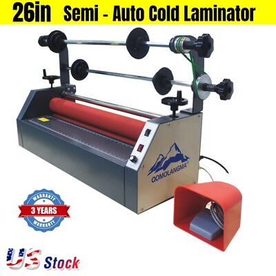 26'' in Semi - Auto Small Home Cold Laminator for Business Card Laminating