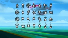 Pokemon Unown ( A - B - C - D - E - F - G - H - I - J - K - L - M - N)  Go