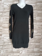 Womens Bodycon Dress  size S  Fit Size 8-10 Uk Mini  Black  Dress Long Sleeves 