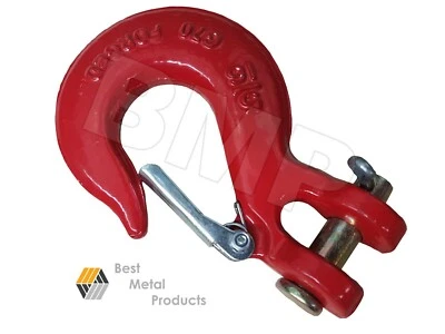 BEST-METAL-PRODUCTS (BMP) 5/16“ Slip Hook Safety Latch Clevis Rigging Tow Winch Trailer Crain 0900121