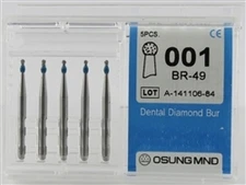 Dental Diamond Burs, Standard Grit Multi-Use, 5 Pcs/Pk [001BR-49]