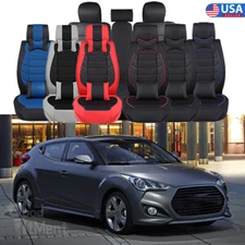 For Hyundai Veloster 2012-2021 Car Seat Covers Full Set Leather 2/5-Seat Cushion