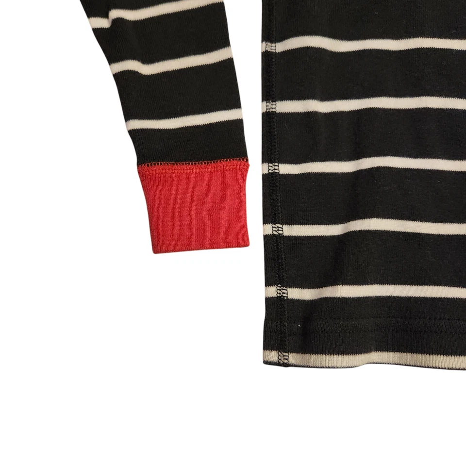 Top Pijama Hanna Andersson Batman VS Superman Rayas Negras Algodón Orgánico Talla 5 Foto 4 de 4