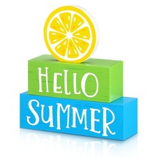 3 Pieces Fall Wooden Block Decor for Home Autumn Decor Pumpkins Wooden Tiered...