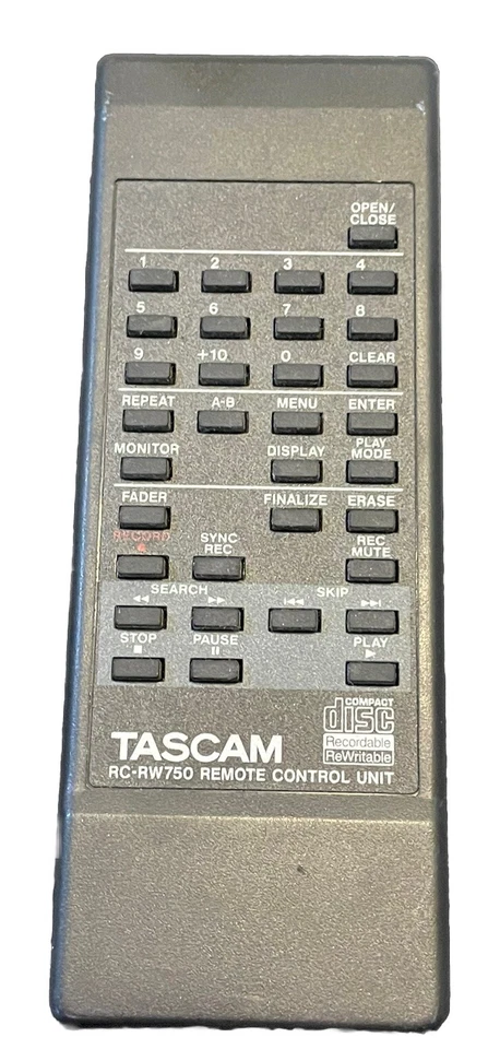 Vintage Tascam CD-RW750 CD Recorder With Remote Untested - Image 3 of 4