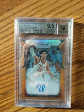 2019-20 Jaxson Hayes /10 Prizm Draft Picks Neon Orange Auto BGS 9.5 Gem Mint RC