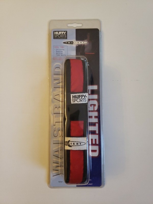 NEW SEALED HUFFY LIGHTED WAISTBAND INCREASE VISIBILITY RUNNING, WALKING, CYCLING