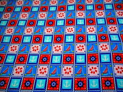 Nautical Quilt Fabric By Yard Sailboat Anchor Helm Lifesaver Rope Patch Cotton C