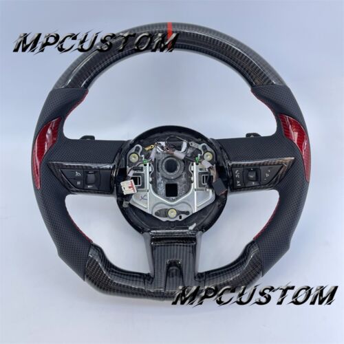 Fit For Chevrolet Camaro SS ZL1 2010 2011 Black Carbon Fiber Steering Wheel - Bild 2 von 6