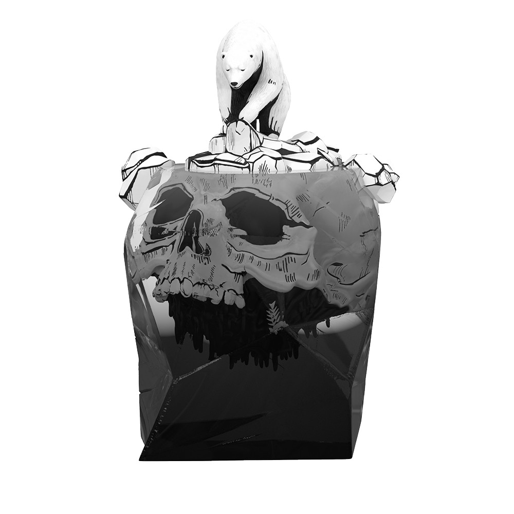 Global Warning Inked Edition Polystone Statue | Mighty Jaxx Art Toys & Figurines