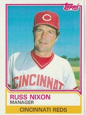 FREE SHIPPING-MINT-1983 (REDS) Topps #756 Russ Nixon MANAGER