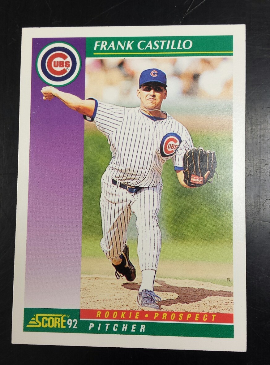1992 Score Baseball Card #399 Frank Castillo