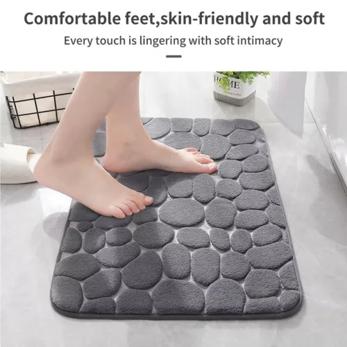 Tappetino da Bagno Super Assorbente Morbido Memory Foam Antiscivolo Bagno Doccia Tappeto - Foto 4 di 17