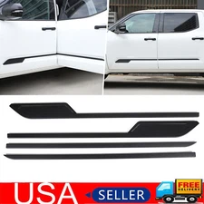 Matte Black Car Door Side Body Strips Molding Trim For Toyota Tundra 2022-24 4X
