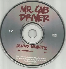 LENNY KRAVITZ Mr Cab Driver w/ RARE RADIO EDIT PROMO DJ CD Single 1990 USA Mr.