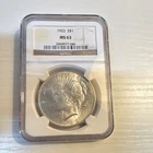 1922 Peace Dollar NGC MS 63 $1 Silver Coin Philadelphia Uncirculated