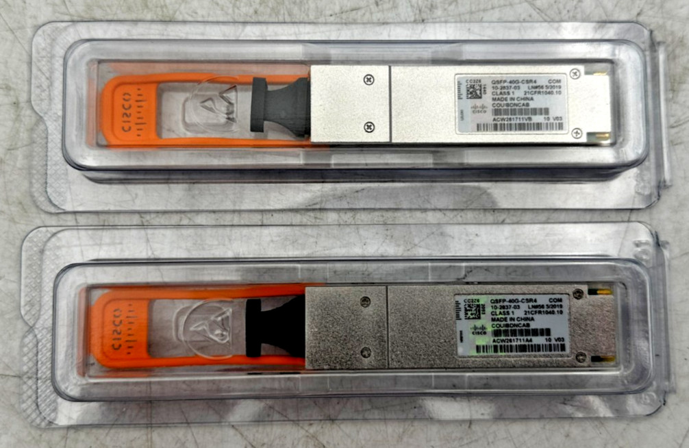 Câble Cisco QSFP-40G-CSR4 à faible consommation d'énergie pour réseau 40Gbps