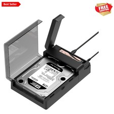 USB-C Lay Flat Docking Station   NVMe M.2  SATA 2.5  /3.5  SSD/HDD Enclosure,...