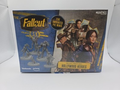 Fallout Hollywood Heroes Miniatures Lucy, Ghoul, Maximus, Dogmeat Sealed Set