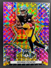 George Pickens 2022 Panini Mosaic #282 Pink Camo Rookie RC Steelers, Cowboys