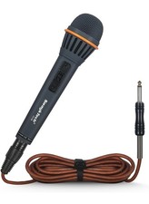 Dynamic Wired Microphone Karaoke PA DJ Speech Includes Case Cable New 1/4inInput