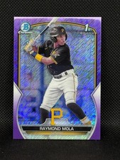 2023 Bowman Chrome Purple Shimmer Refractor /250 Raymond Mola #BCP-198 Pirates