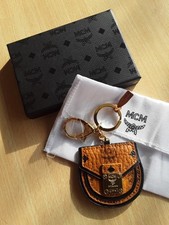 MCM Handtaschen-/Schlüsselanhänger cognac