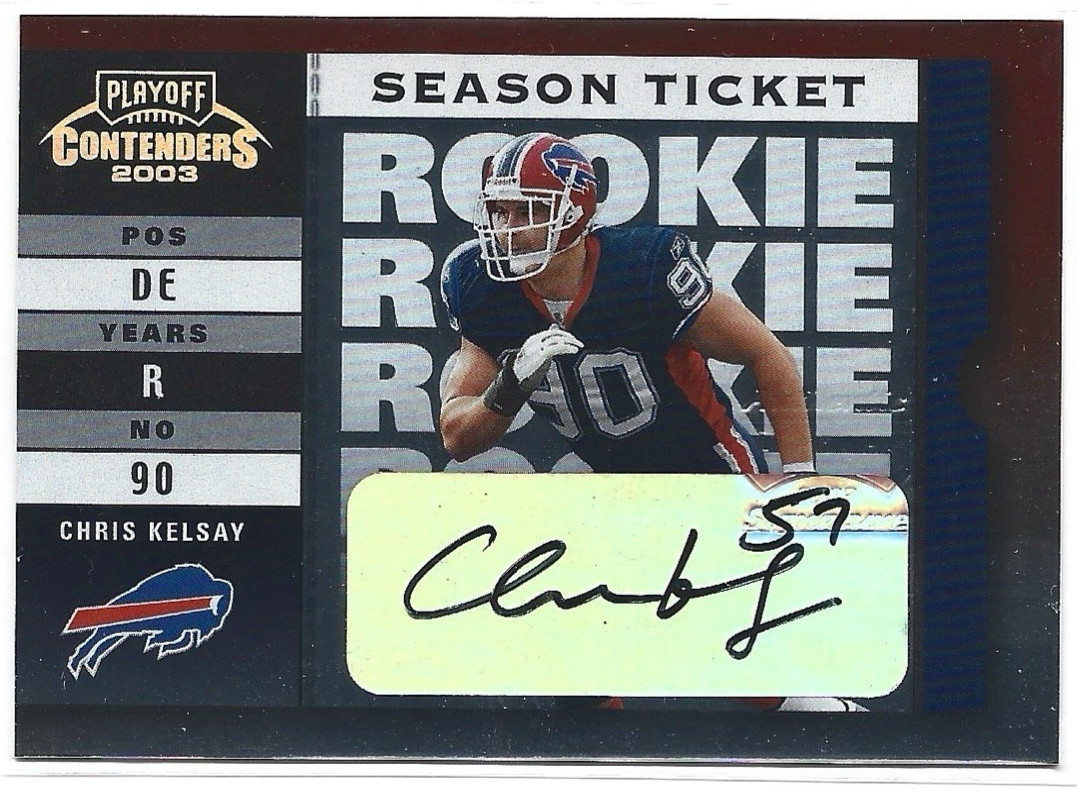 Chris Kelsay Playoff Hogg Heaven Pig Pens #PP49 Autograph