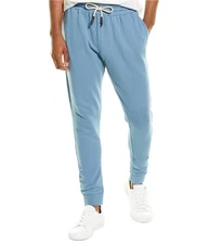 Elevenparis Mens Solid Drawstring Casual Jogger Pants, bluestone, 2XLW x 30L