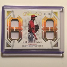 2023 Panini Flawless -Showcase Christhian Vaquero #SHO-CV Gold 1/10 First Print