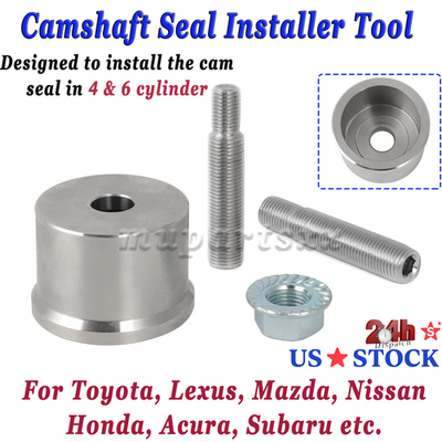 #ad 4 amp; 6 Cylinder Camshaft Seal Installer Tool W Bolt For Lexus Nissan Honda Subaru $20.49