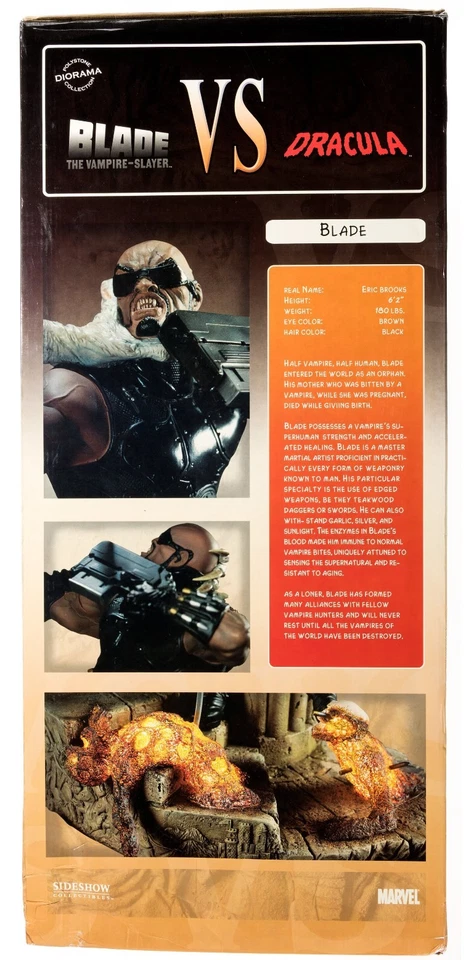 Sellada/NUEVA Estatua Sideshow Marvel Blade vs Dracula Diorama Exclusiva 284/400 Foto 4 de 4