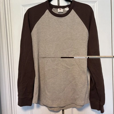 Levi’s Mens Thermal Baseball Jersey Long Sleeve Shirt - Image 1 of 4