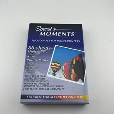 Special Moments New Digital Photo Paper Ink Jet Printer Glossy 20 Sheets 4 X 6