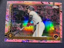 Kazuma Okamoto 2025 Topps Chrome NPB Cherry Blossom Parallel /15 Giants #13/15
