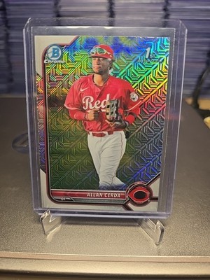 2022 Bowman - Chrome Prospects Allan Cerda #BCP-142 Mojo Refractor (RC)