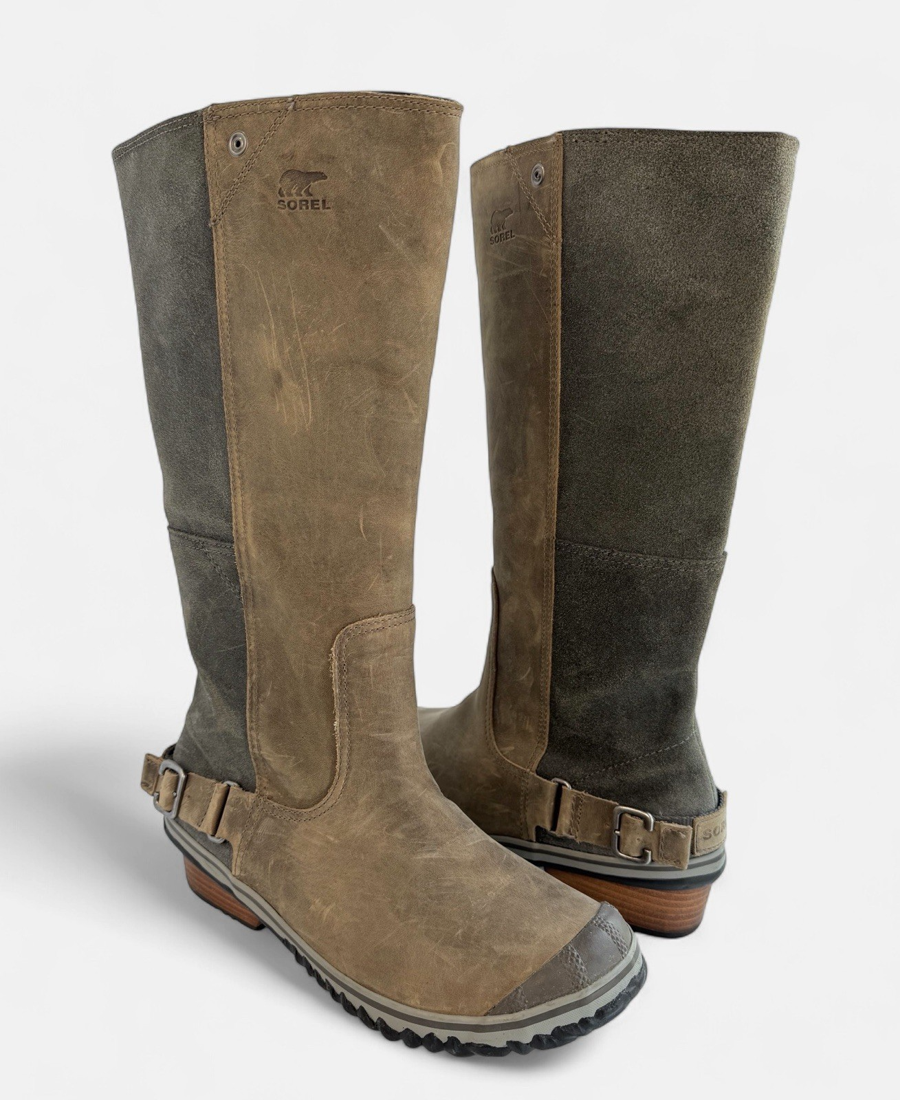 SOREL Womens Waterproof Knee High Leather Slimboot Tall Riding Boots Size 10.5