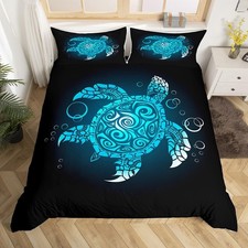 3D Sea Turtle Duvet Cover Set King Size,Ocean Tortoise Animal Comforter Cover...
