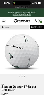 TaylorMade TP5 Pix SEASON OPENER Limited Edition Golf Balls