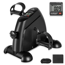 UTEN Under Desk Mini Exercise Bike / Pedal Exerciser W/LCD Screen, Arms & Legs