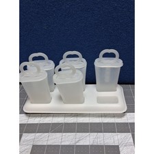 Tupperware Ice Tups Popsicle Maker White Frost 481 12 344 29 343 92 Set of 6