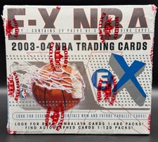 2003-04 FLEER SKYBOX E-X BASKETBALL LEBRON ROOKIE YEAR FACTORY SEALED HOBBY BOX