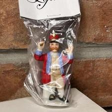 Lefton 1996 Christmas Colonial Village Band Leader Figurine Red Coat 10961 